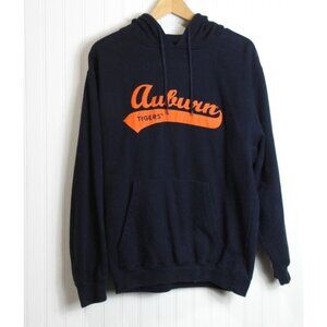 Men's Navy Hoodie with Orange Print